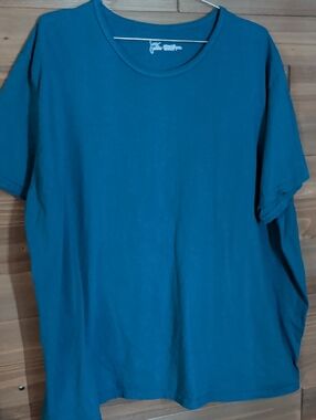 Just My Size Men's Crew Neck T‑Shirt in Teal